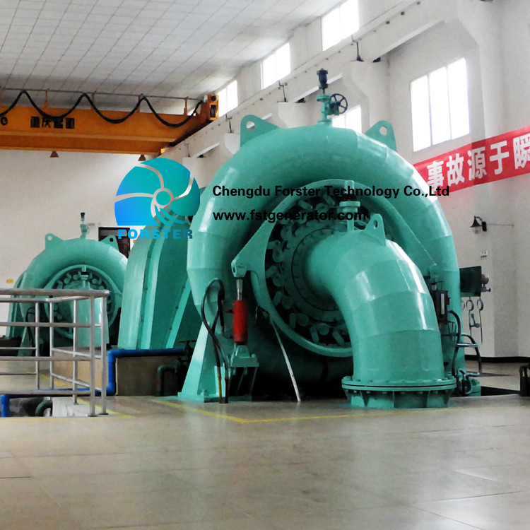 1.1mw-6.7mw Water Flow Turbine Generator For High Oil Pressure Governors In Large Dams