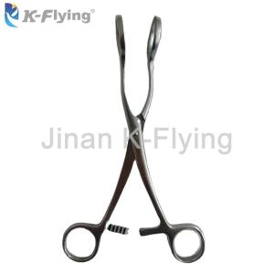 Quality Reusable 17cm Curved Surgical Forceps Medical Instrument wholesale