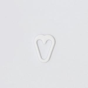 Quality Nylon Coated 12mm Bra Strap Rings Adjustable Heart Shape wholesale
