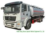 DFAC 24000Liters Heavy Oil / Liquid Tank Truck , Mobile Diesel Fuel Bowser