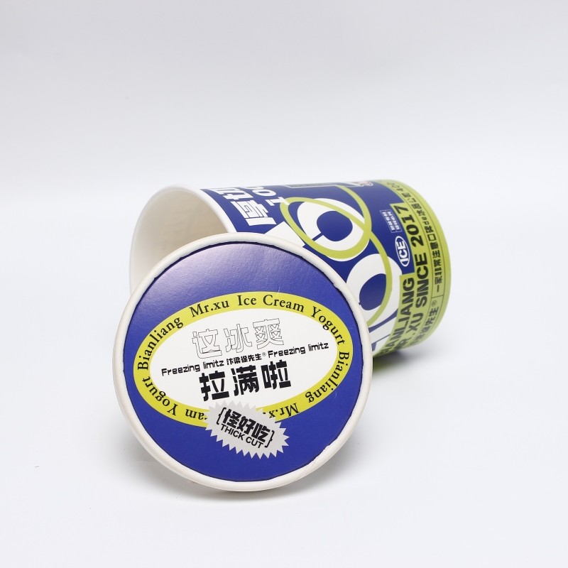 Customize Disposable Fancy Cartoon Birthday Party Kids Ice Cream Paper Cups Chocolate Ice Cream Paper Cups
