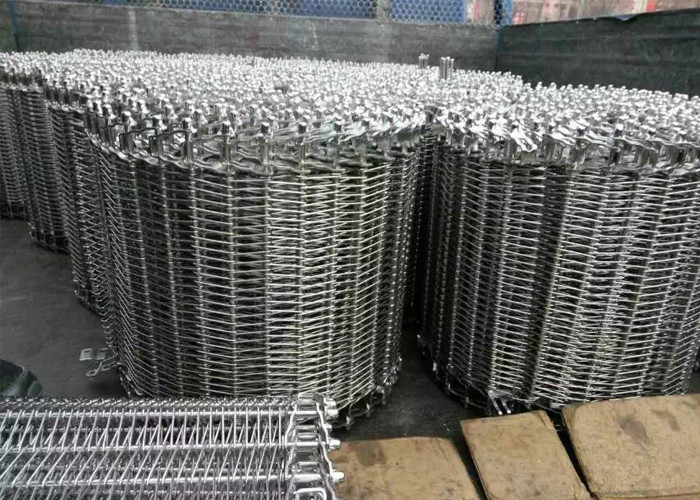 Professional Chain Mesh Conveyor Belt , Steel Mesh Belt 304/316 Stainless