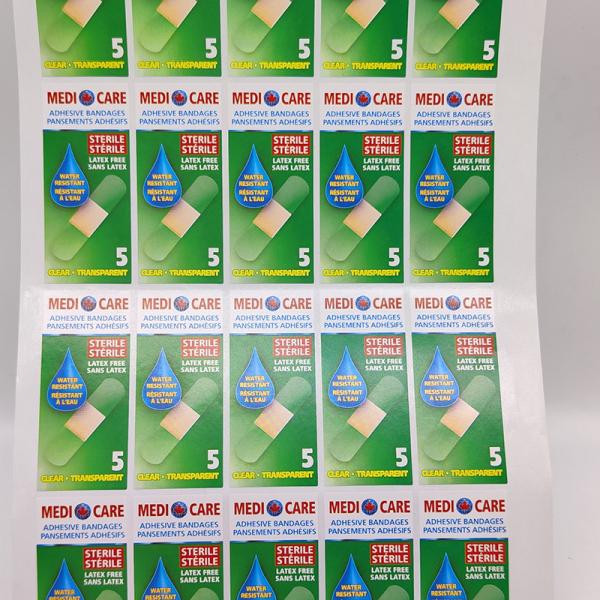 Rectangular Household Essentials Labels CMYK Vinyl BOPP Removable Adhesive