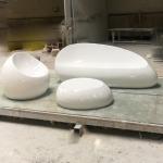 Fiberglass Material Resin Furniture Sets FRP Garden Table Furniture Chairs