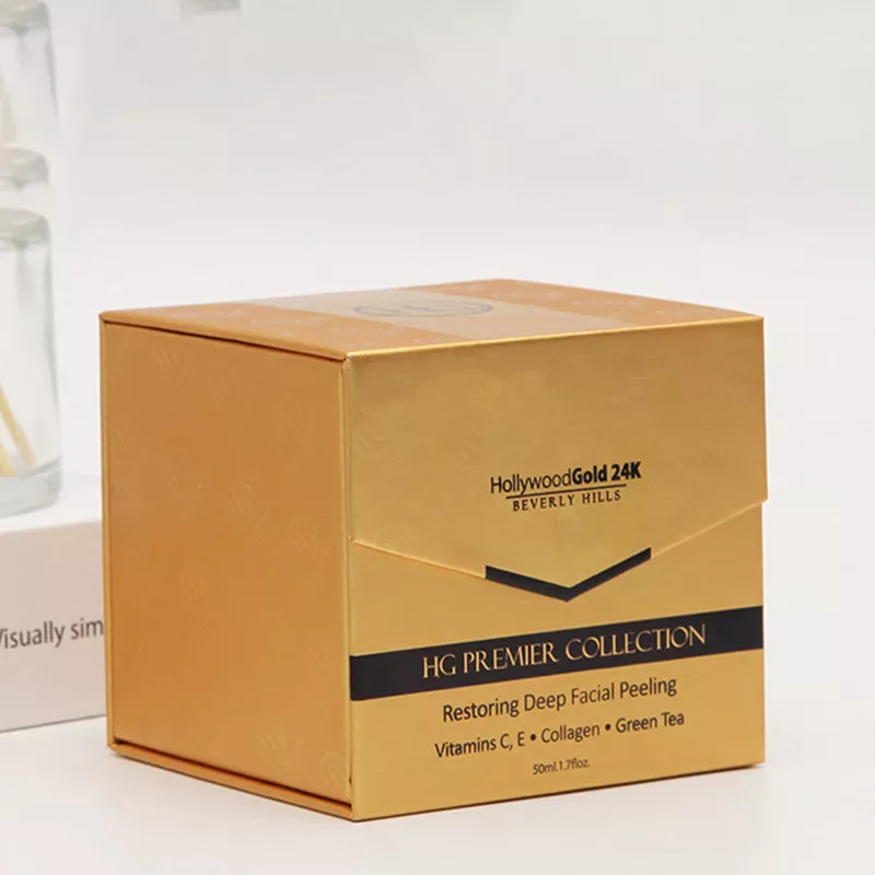 Luxurious Cardboard Packing Gift Box For 50ml Perfume Cosmetic Bottles