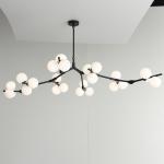 Modern LED Chandelier Glass Balls Ceiling Chandeliers Living Room Kitchen