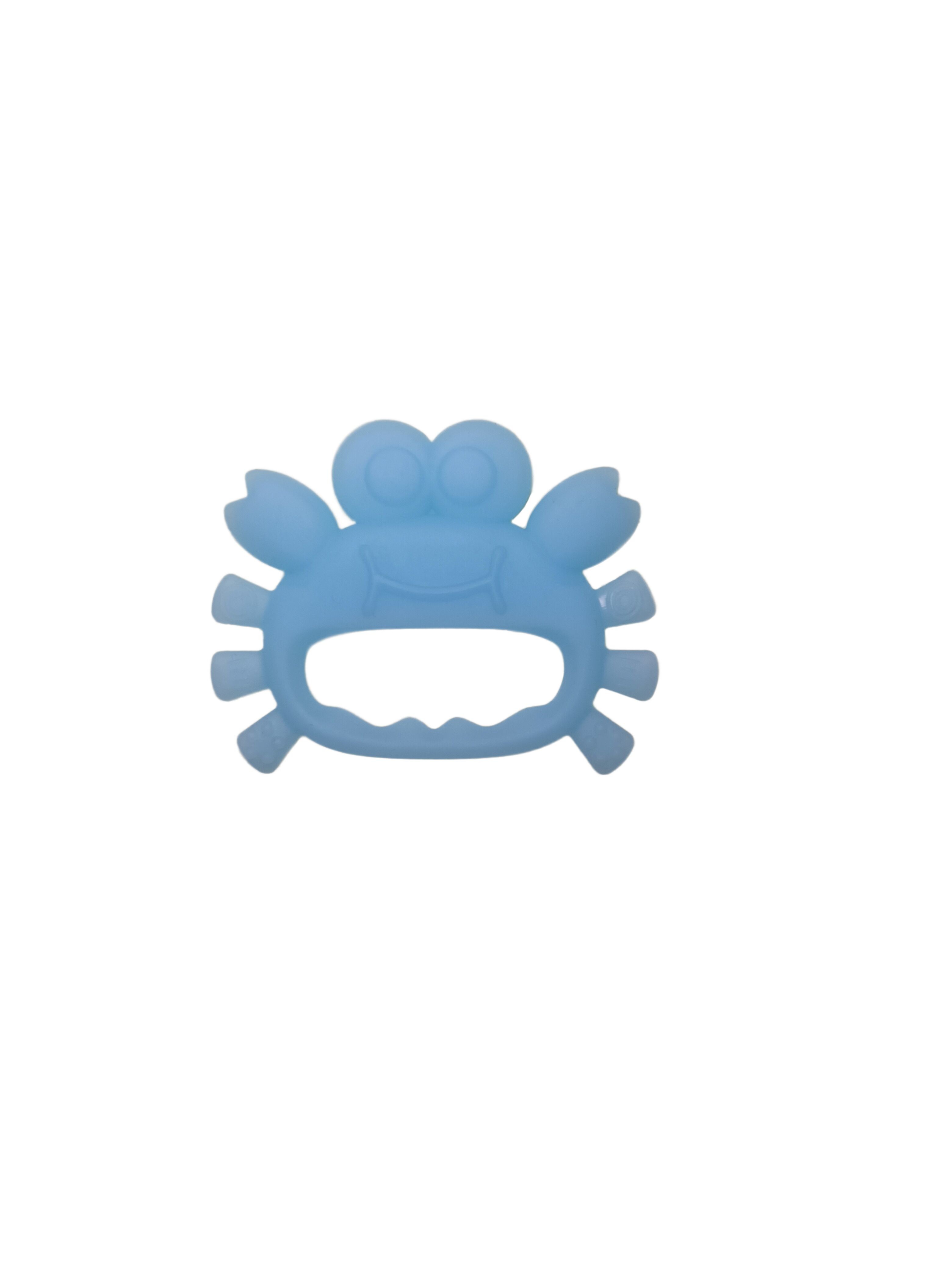 ISO Silicone Teething Toys Crab Elephant For Babies Silicone Teether With Size Is 7.6*6.2*1.2 cm And Weight Is 22 Gram