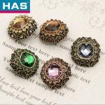 Colorful Metal Coat Button 18mm / 23mm Decorative Coat Buttons