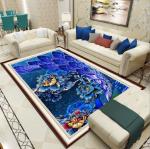 Persian Diamond Velvet Living Room Floor Carpet European Special Style