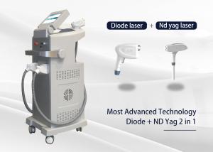 Quality 2 In 1 808 Diode Laser Hair Removal Machine Triple Wave Nd Yag Tatto Removal Laser wholesale