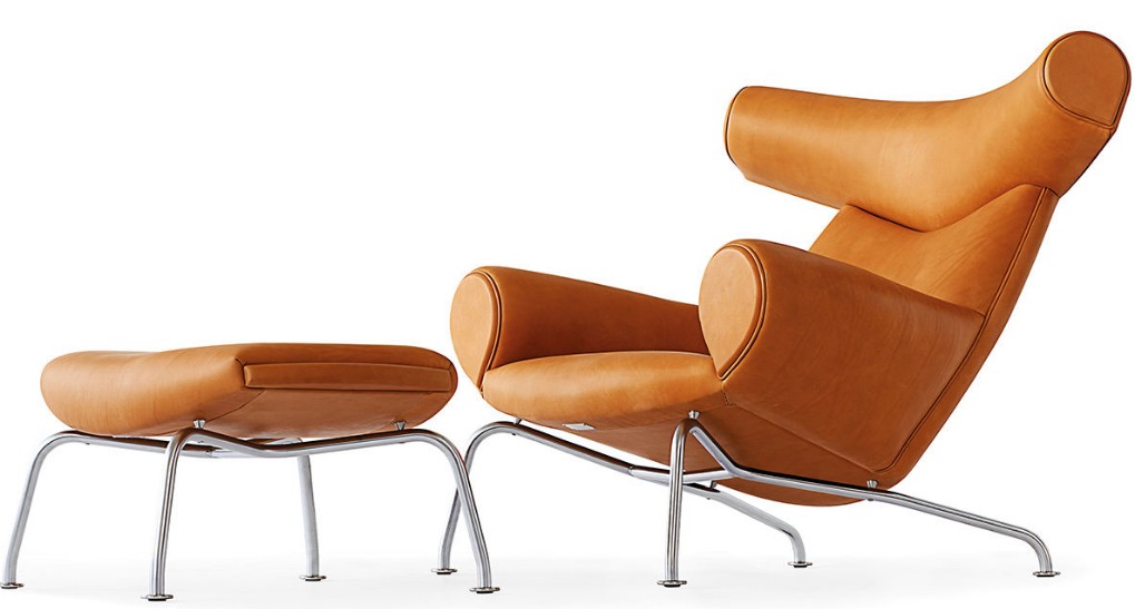 Nordic design Modern Hotel Lobby Lounge Ox Chair Designer Office Sofa Armchair by fiberglass leather