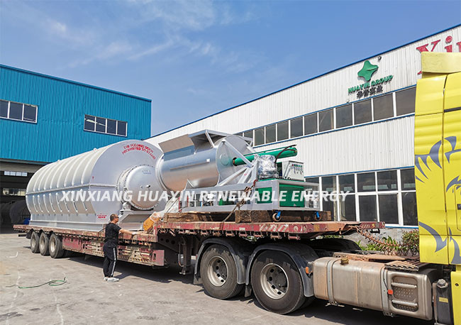 High Temperature Tyre Pyrolysis Plant In USA 25t To Oil
