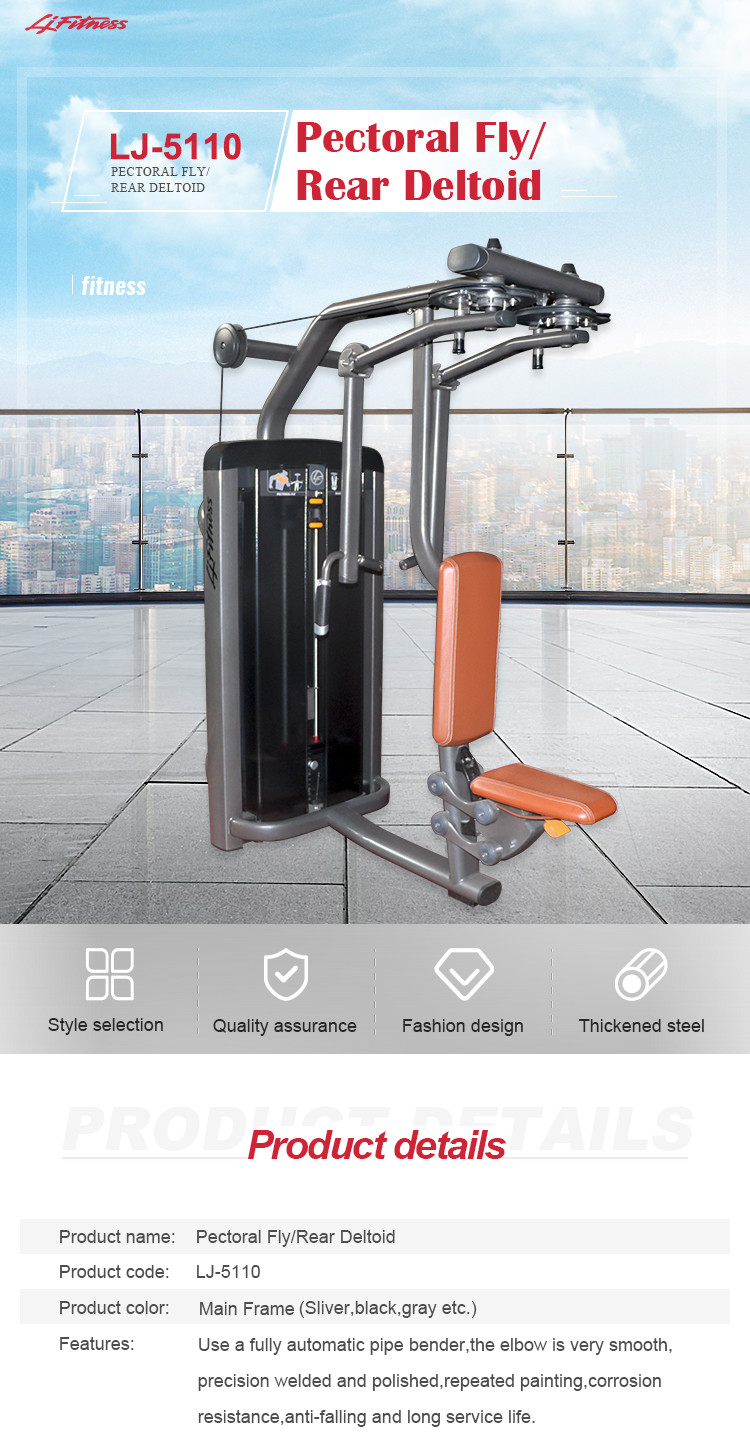 Professional Workout Gym Equipment Pectoral Fly Rear Deltoid Machine For Commercial