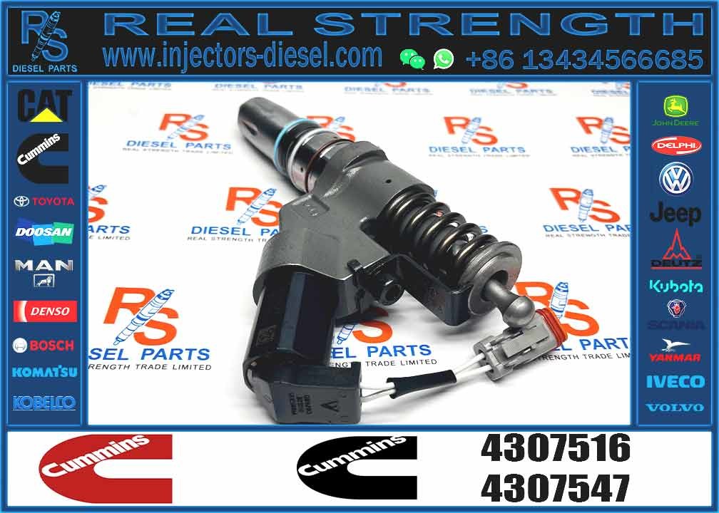 Factory OEM Quality Brand New Diesel Common Rail Fuel Injector Assembly 4307516 3087560 4384360 For C Ummins N14 Engine