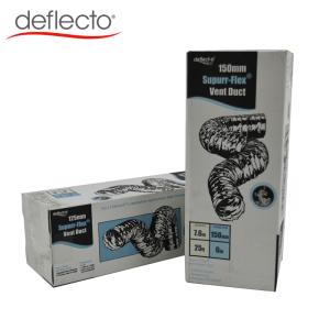 Quality Double Layer Flexible Aluminum Air Duct / 6 Inch Flexible Duct Hose 25 Ft Air Pipe wholesale