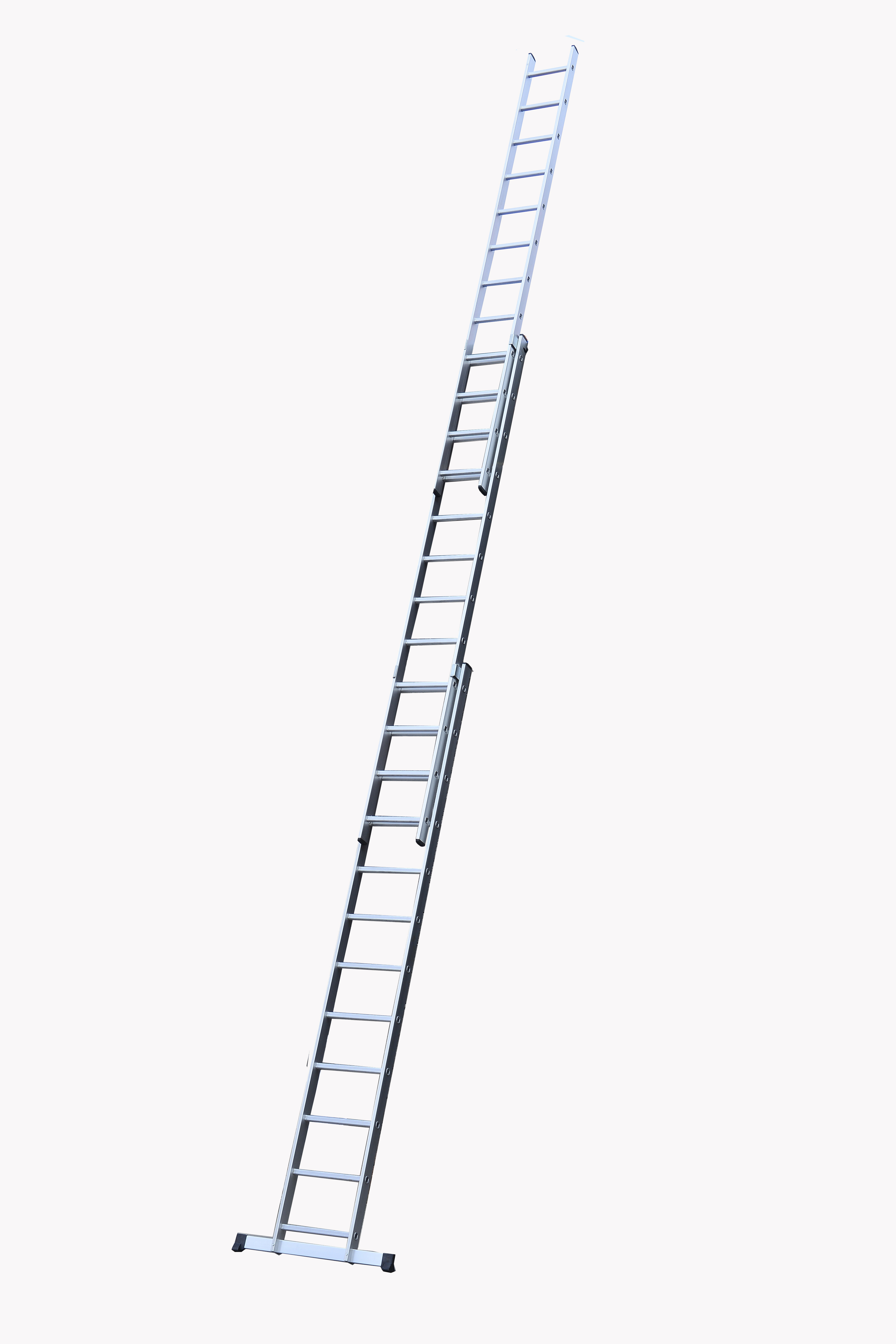 Silver 3x12 Aluminium Folding Ladder With Multi Directional Rungs