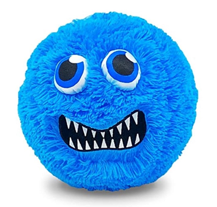 Green 30 cm Inflatable Fuzzy Monster Ball Soft Toy Ball for Throwing Catching and Kicking