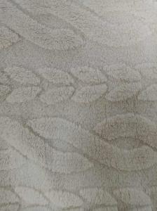 Quality Khaki double-sided jacquard cotton velvet&amp;300gsm wholesale