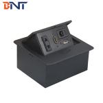 Europe popular pop up open cover conference desktop power socket