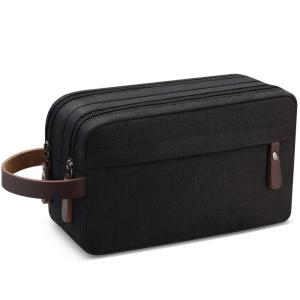 Quality Blank Canvas Cotton Makeup Bag Casual Customized Logo Unique Double Zip wholesale