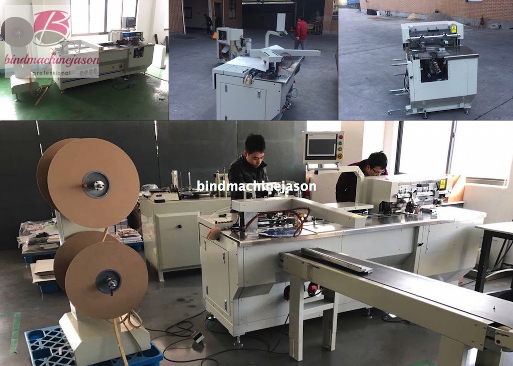 Twin ring wire closing machine with punching PBW580 for calendar and notebook