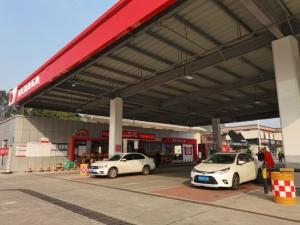 Quality Q345 Fuel Pump Canopy 100m Service Station Canopy Rectangle 300m wholesale