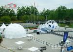 100sqm Steel Frame Geodesic Dome Tents With Interior Decoration For Exhibition