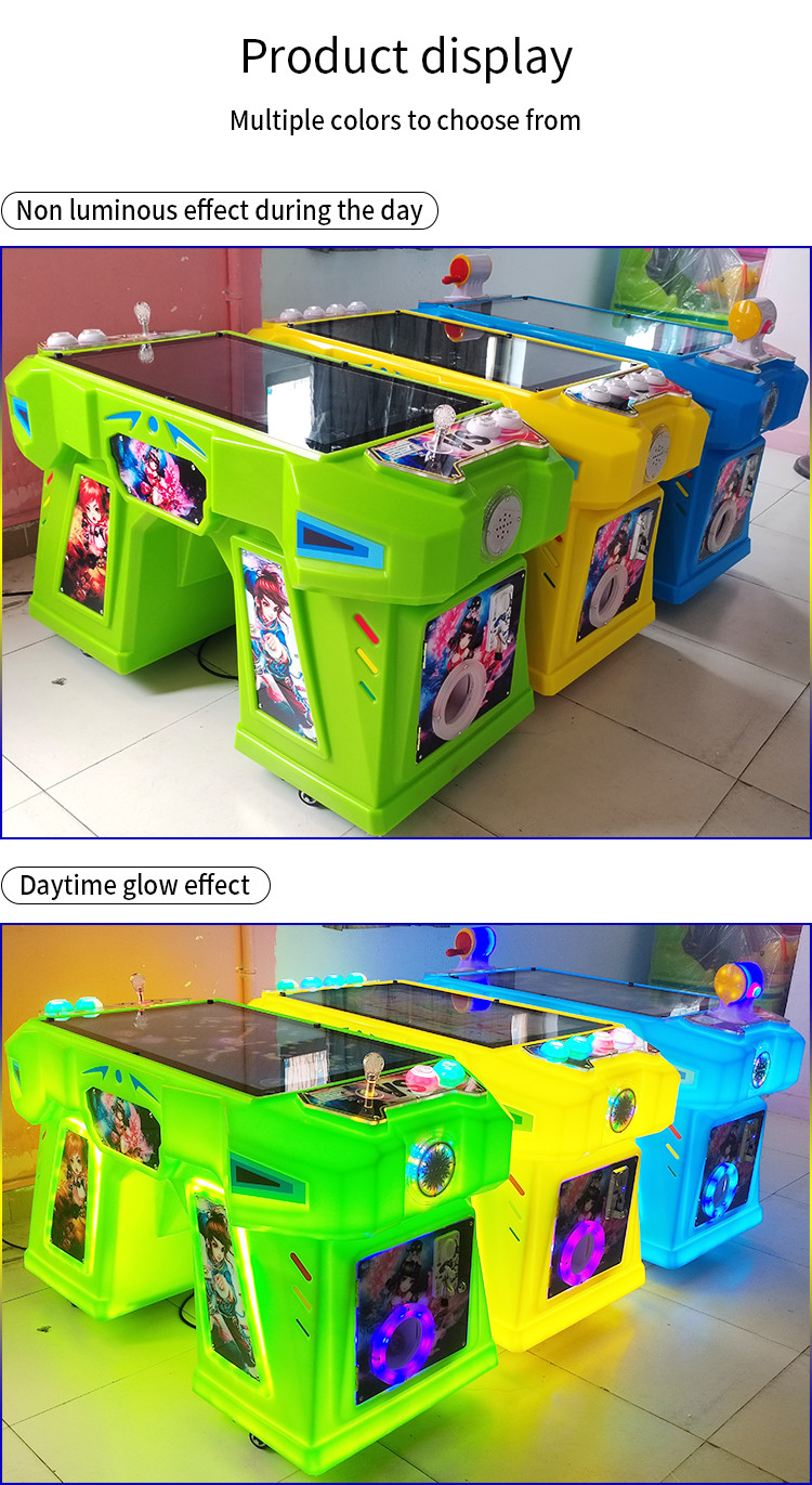 Red Two Person Coin Arcade Machine Physical Ground Mouse Game Machine