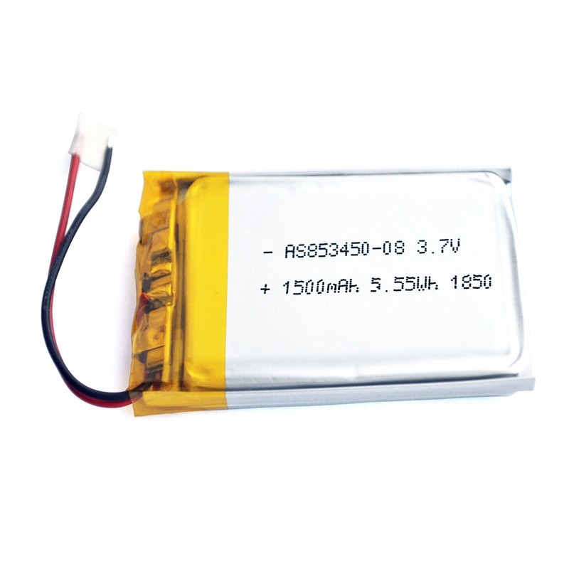 1500mAh 3.7 V Li Polymer Battery PL853450 Overcharge Protection