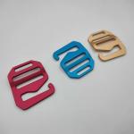 25.6mm Triangle Zinc Alloy Slider Lock Buckles For Pet Collar