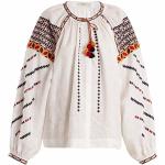OEM Design Ladies Breathable Vintage Clothing Linen Summer Blouse for Women