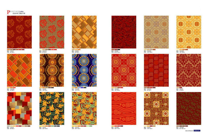 Nylon printed carpet for hotel,restaurant,casino made in China, rugs carpet