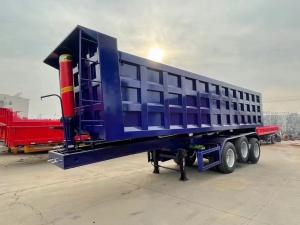 China Sale Self dumping Customization 3 Axles Heavy Duty Rear Tipper Dump Truck Semi Trailer on sale