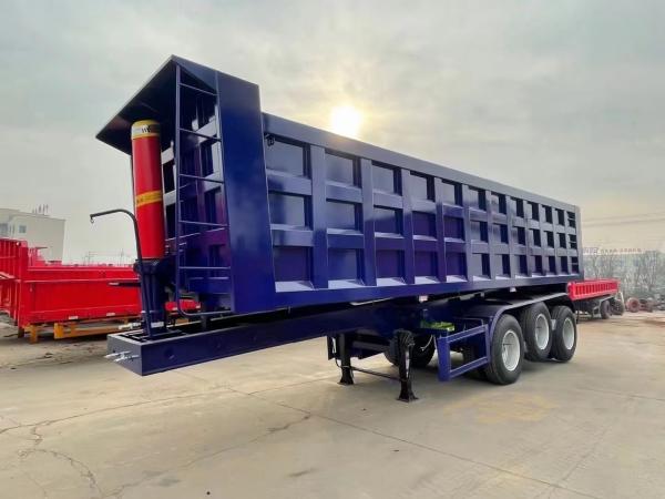 Sale Self dumping Customization 3 Axles Heavy Duty Rear Tipper Dump Truck Semi