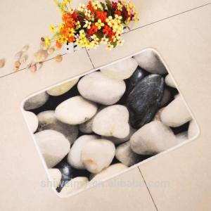 Quality 3d white painted stone pattern entrance mat wholesale