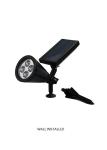 OEM Solar LED SpotLight Black Solar Panel Wall Light
