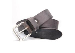 Quality Single Layer Full Grain 3.8cm Jeans Leather Belts For Men wholesale