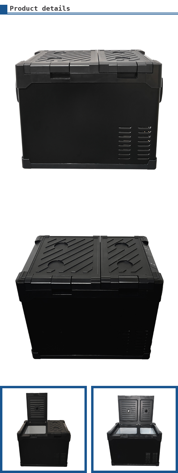 Tesla Accessories 55 Liters Armrest Car Fridge Special Design 12v Refrigerator for Tesla