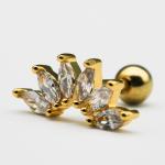 1.2mm 16G Gold Ear Piercing Jewellery