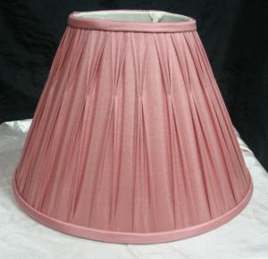 Quality Hand Gathered Silk Fabric Box Pleat Lamp Shades wholesale