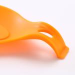 Orange Silicone Spoon Rest Utensil Holder Sustainable Rubber Spoon Rest