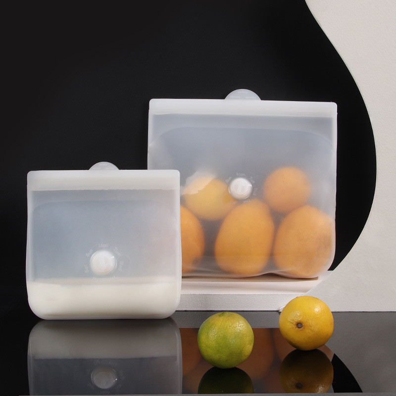 Reusable Food Storage Bags BPA Free Silicone Sandwich Bags Reusable Gallon Freezer Bags For Dishwasher Microwave Oven