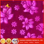 Best seller 4 way stretch korea velour 3D embossed fabric for USA