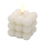 LED Lanterns Paraffin Wax Cube Bubble LED Candle Modern Ambiance