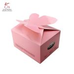Fashionable Pink Butterfly Type Bakery Packaging Boxes For Party 350gsm