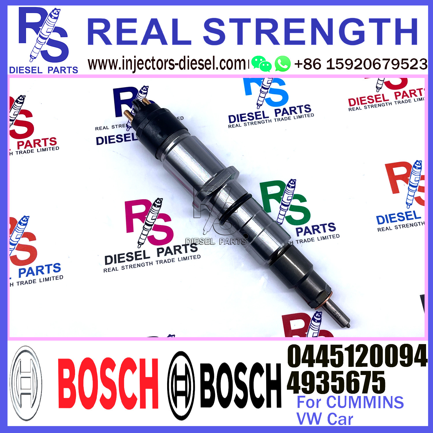 Original New Injector BG6X-9E526-AA 0445120094 0445120120 For Ford/Cummins/VW 4935675 4945807