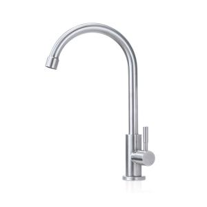 Quality 304 Stainless Steel Single Cold Dish Basin Mixer Corrosion Resistance Wear Resistance wholesale