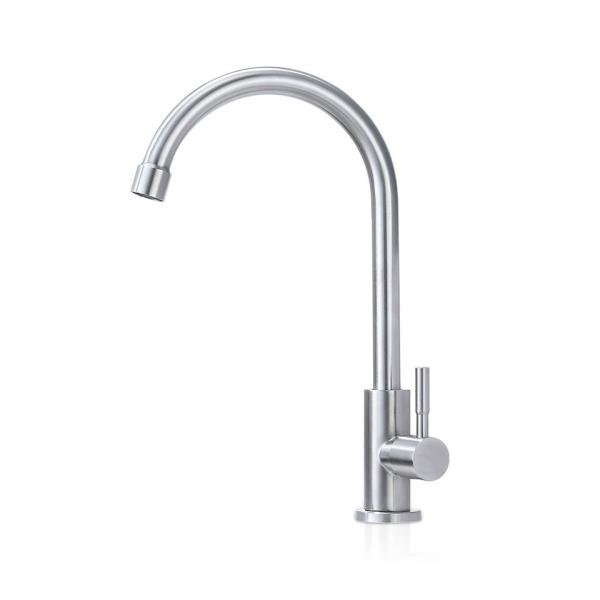 304 Stainless Steel Single Cold Dish Basin Mixer Corrosion Resistance Wear