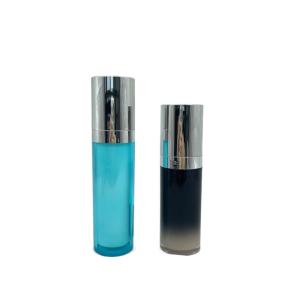 Quality Acrylic Cosmetic Pump Bottle 15ml Gradual Discoloration ABS Leak proof For Lotion wholesale