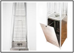 Quality Portable Stainless Steel Glass Tube Patio Heater With Piezo Electronic Ignition wholesale